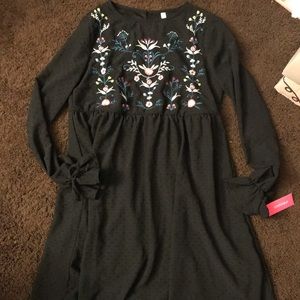 Boho balloon sleeve peasant dress NWT sz XS